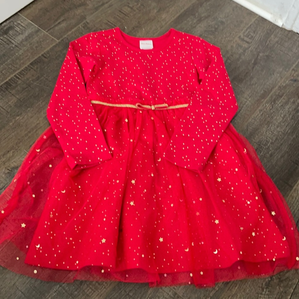 Hanna Andersson- Red and gold dress